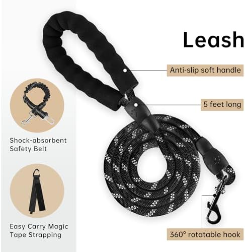 IVY&LANE No Pull Dog Harness for Medium Dogs, Reflective Dog Vest Harness - Image 3