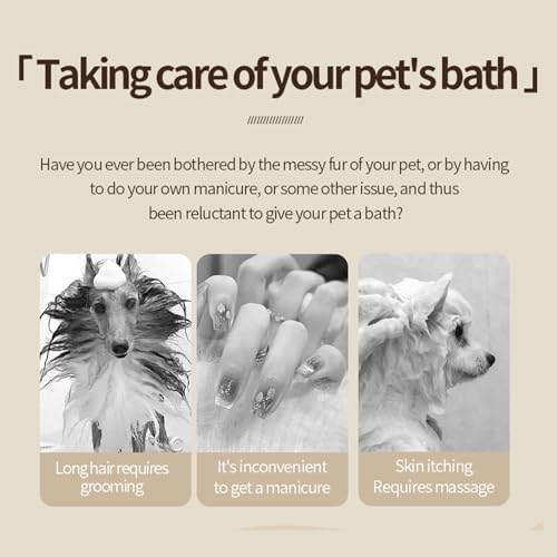 Pink Dog Bath Brush for Bathing&Shedding Dog Shampoo Brush - Image 6