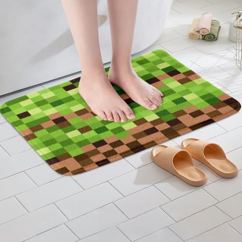 Manfei Pixelated Bath Mats, 16Wx24L Inches - Image 4