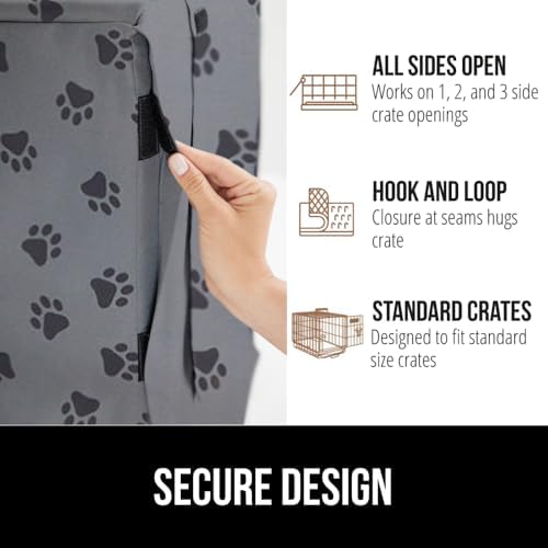 GORILLA GRIP Dog Crate Covers, Wire Kennel Topper, 36 in - Image 5