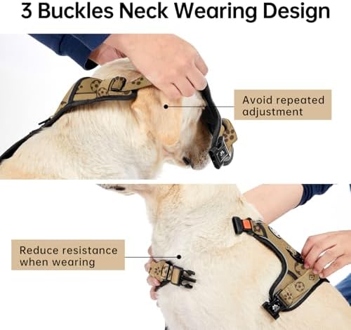 IVY&LANE No Pull Dog Harness for Large Dogs, Reflective Dog Vest Harness - Image 4