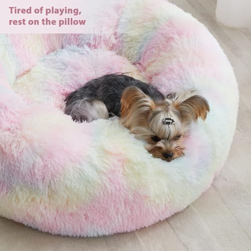 WNPETHOME Large Round Calming Dog Bed Cat Bed - Image 6