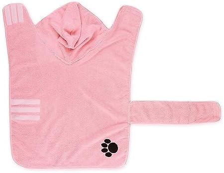 Bone Dry Pet Robe Collection Embroidered Absorbent Microfiber Bath Robe - Image 2