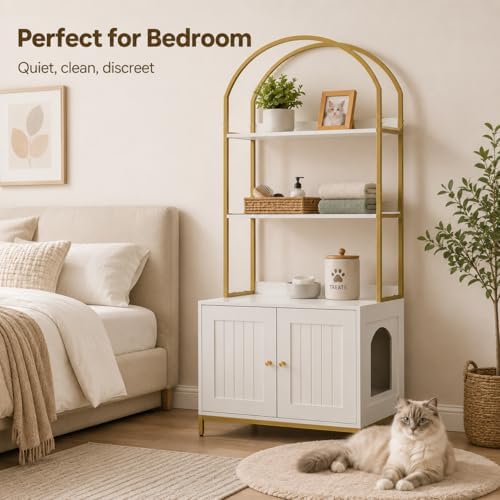 Homhedy Cat Litter Box Enclosure - Image 6