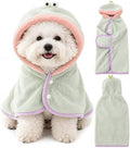 Dog Bathrobe Towel, Soft Hooded Dog Drying Wrap by Unknown