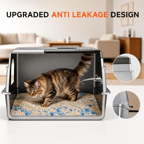 KalraMay Extra Large XXXL Stainless Steel Litter Box - Image 4