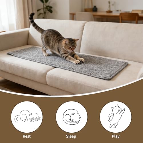 FHTONGE Extra Tall Thickened Cat Wall Climbing Carpet - Image 7