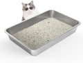 WENBOKMIN Stainless Steel Cat Litter Box by Wenbokmin