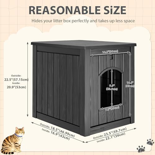 Cat Litter Box Enclosure, Hidden Litter Box - Image 4