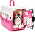 20-Inch Pink Hard Shell Pet Carrier by FreePet