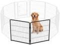 DUMOS Dog Playpen 32 Inch 2 Panels Indoor Outdoor Metal Pet Fence by DumosLifestyle