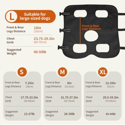 Mayerzon Full Body Dog Lift Harness, Support Senior & Disabled Dogs Walking - Image 5