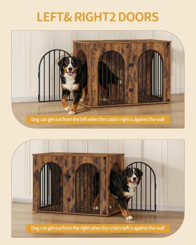 Hzuaneri 46.5'' Dog Crate Furniture, Dog Kennel Indoor - Image 5