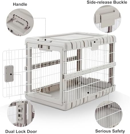 ZOMISIA 28" L Collapsible Dog Crate - Image 5