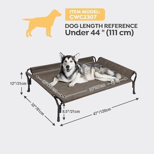 Veehoo Cooling Elevated Dog Bed, Raised Dog Cot - Image 3