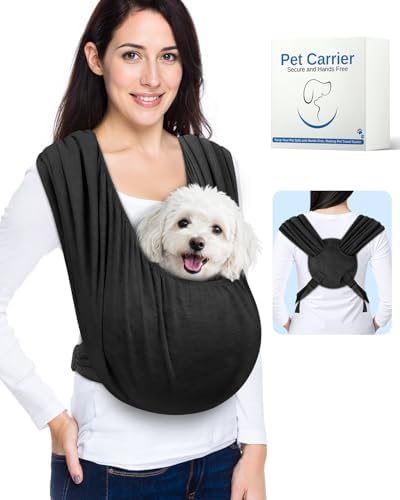 Dog Sling Carrier for Small Pet, Hands Free Front Backpack by Unknown