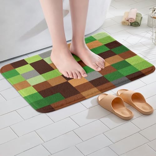 Manfei Pixelated Bath Mats, 20Wx32L Inches - Image 4