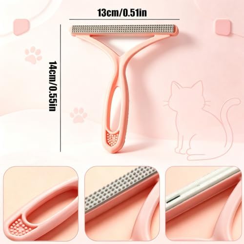 Self-Cleaning Cat Brush & Pet Hair Remover Set, Reusable Lint Remover - Image 6