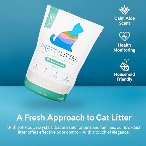 PrettyLitter Health Monitoring Cat Litter, Calm Aloe, 6 lb. Bag - Image 5