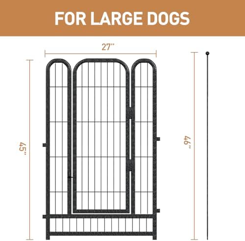 Metal Dog Playpen 45in H 24 Panels Heavy Duty Dog Fence - Image 2
