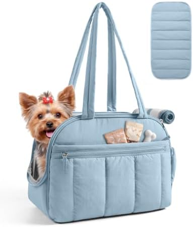 BAGSMART Dog Purse Carrier for Small Dogs Up to 13lbs Puppy Travel Tote Bag by BAGSMART