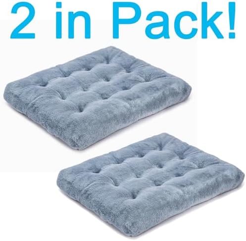 2 Pack Dog Bed, Washable Deluxe Plush Dog Crate Beds - Image 2