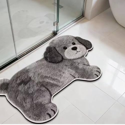 3D Realistic Dog Shaped Bath Mat & Floor Rug - Image 2