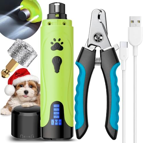 YABIFE Dog Nail Grinder, Dog Nail Trimmers and Clippers Kit, Super Quiet by Yabife
