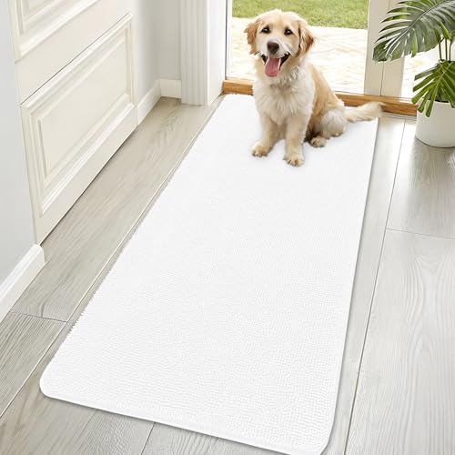 OLANLY Dog Door Mat for Muddy Paws 70x35, Super Absorbent Chenille Mud Mat by OLANLY