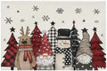 Giwawa Winter Snowman Gnome Bath Rug Xmas Tree Bathtub Mat Non Slip Absorbent by Giwawa