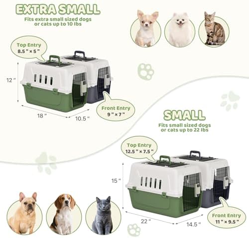 Magshion 18 Inch Hard-Sided Dog Cat Carrier - Image 2