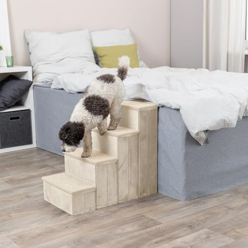 TRIXIE 4-Step Velour Pet Stairs - Image 2