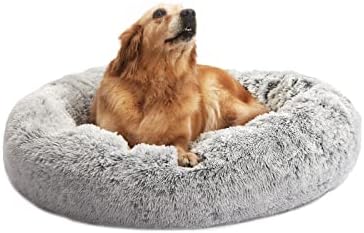Bedfolks Calming Fluffy Donut Dog Bed by Bedfolks