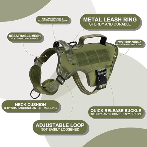 Dog Harness, Tactical No Pull for Small Sized Dog - Image 6