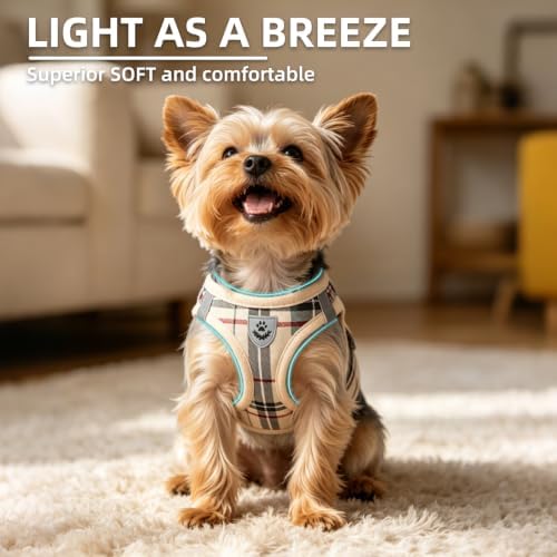 PUPTECK Adjustable Dog Harness Collar and Leash Set Step in No Pull Pet Harness - Image 3