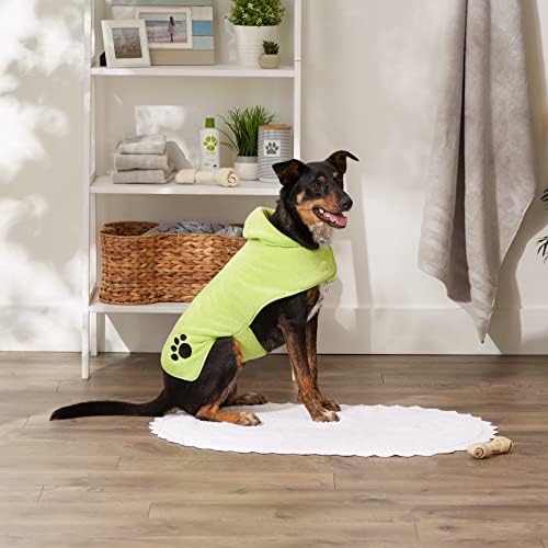 Bone Dry Pet Robe Collection, Embroidered Absorbent Microfiber Bath Robe - Image 5