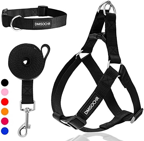 No Pull Dog Harness, Leash & Collar Set, Adjustable Step-in Vest by IPRAVOCI