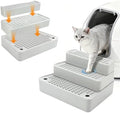 Adjustable 3-Step Cat Ramp for Litter Box, Litter Trapper by Midollarle