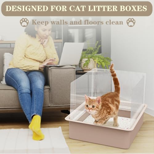4Pcs Cat Litter Box Pee Shields, Litter Box Splash Guard - Image 6