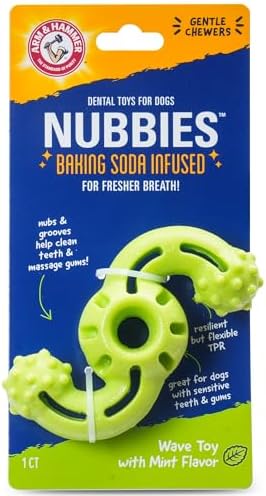 Arm & Hammer Nubbies Wave Dog Dental Chew Toy, Mint Flavor by ArmHammer