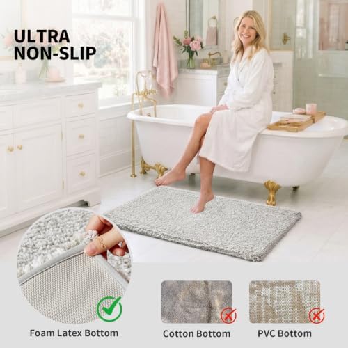 ILANGO Bathroom Rugs 48" × 24", Extra Soft Absorbent Microfiber Bath Rugs - Image 6