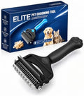 Deshedding Dog Brush，3-in-1 Undercoat Rake by KIVMTAR