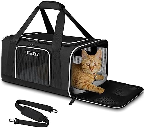 Petskd Small Pet Carrier 18" L x 13" W x 9.5" H Airline Approved by Petskd
