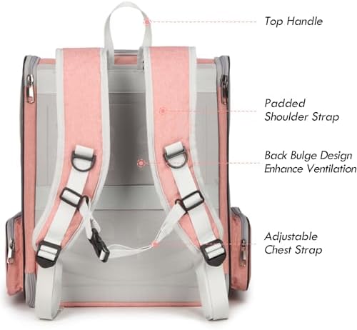 Cat Backpack Carrier, Small Dog Carrier Backpack - Image 3