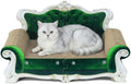Luxury Cardboard Cat Scratcher Sofa Bed, Couch Shaped Cat Scratching Board by INRLKIT