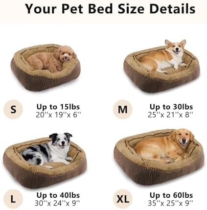 Washable Dog Bed Medium Size Dogs, Orthopedic Pet Bed - Image 6