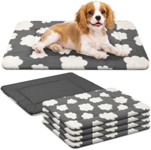 VitalCozy 4 Pcs Dog Crate Pads Soft Warm by VitalCozy