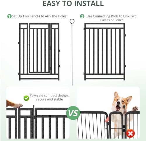 Thickened Outdoor Dog Fence, 16 Panels - Image 4
