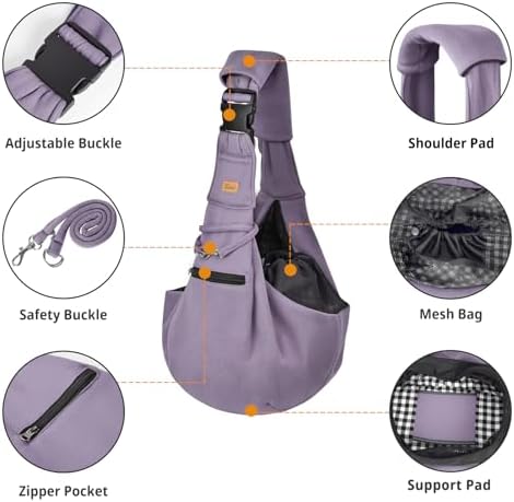 CUBY Adjustable Dog Cat Sling Carrier - Image 5