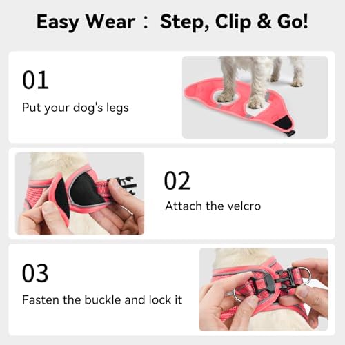 Joytale Step-in Dog Harness, Soft Breathable Mesh - Image 3